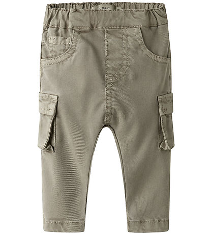 Name It Bukser - Baggy Cargo - NmmBen - Chinchilla