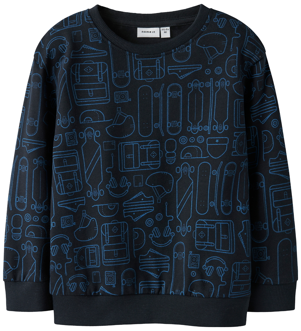 Name It Sweatshirt - NmmTino - Salute m. Print - Name It - 2 Jahre (92) - Sweatshirts