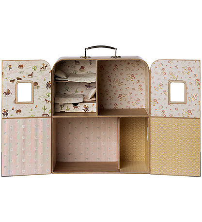 Maileg Transportabelt Hus - SuitCasa - Lillesøster Og Lillebror 