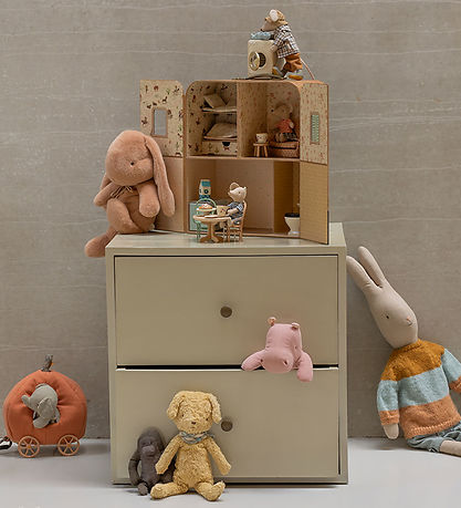 Maileg Transportabelt Hus - SuitCasa - Lillesøster Og Lillebror 