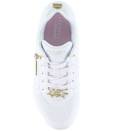 Skechers Sko - Girls Uno Gen1 - Trendy Jewels - White
