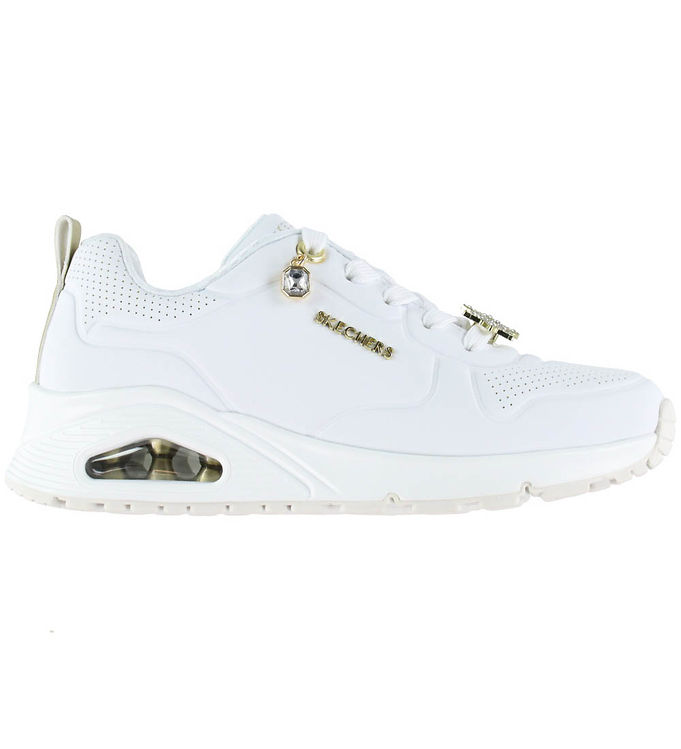 Skechers Sko - Girls Uno Gen1 - Trendy Jewels - White