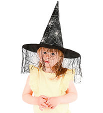 Den Goda Fen Udklædning - Heksehat - Silver Spider Web