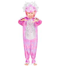 Den Goda Fen Udklædning - Triceratops - Pink Disco