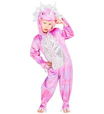 Den Goda Fen Udklædning - Triceratops - Pink Disco