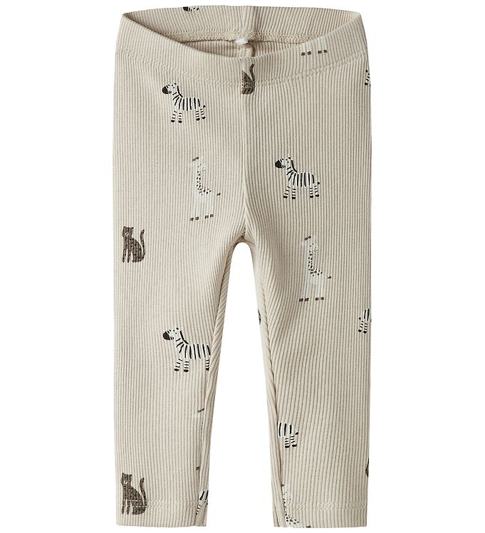 Name It Leggings - Rib - NbnTolla - Summer Sand