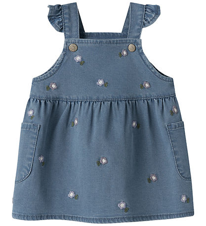 Name It Spencer - NbfSage - Denim Blue/FLOWER EMB