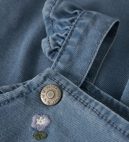 Name It Spencer - NbfSage - Denim Blue/FLOWER EMB