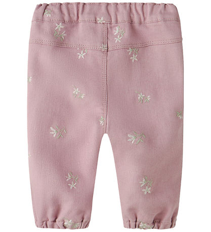 Name It Jeans - NbfRose - Dawn Pink/FLOWER EMB