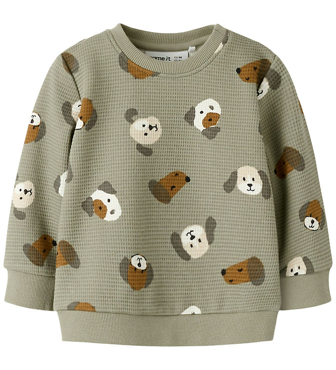 Name It Sweatshirt - Vaflet - NbmTimm - Shadow m. Print