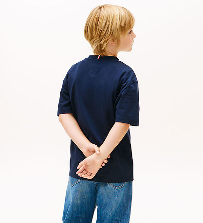 Tommy Hilfiger T-shirt - Flag Heritage - Dark Night NavyBLU