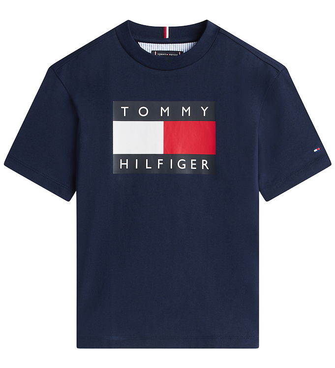 Tommy Hilfiger T-shirt - Flag Heritage - Dark Night Navy