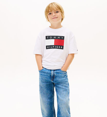 Tommy Hilfiger T-shirt - Flag Heritage - White/White