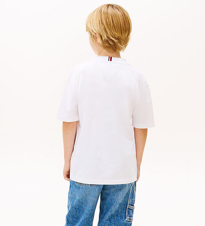 Tommy Hilfiger T-shirt - Flag Heritage - White/White