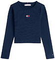Tommy Hilfiger Bluse - Flag Heritage - Dark Night NavyBlue