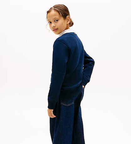 Tommy Hilfiger Sweatshirt - Flag Heritage - Dark Night NavyBlue