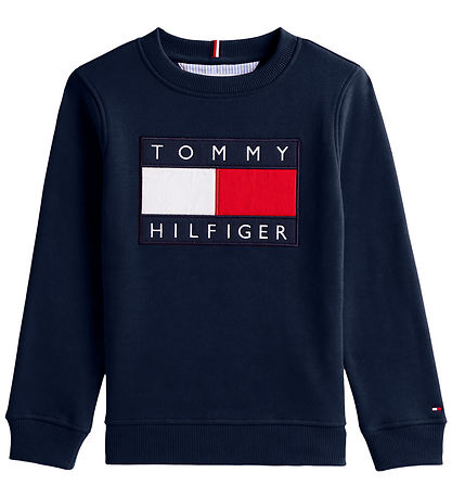 Tommy Hilfiger Sweatshirt - Flag Heritage - Dark Night NavyBlue