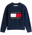 Tommy Hilfiger Bluse - Strik - Falg Heritage - Dark Night NavyBl