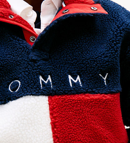 Tommy Hilfiger Fleecetrøje - Flag Heritage - Dark Night NavyBlue