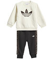 Adidas Orginals Sweatsæt - Crew - Crewht/NbBrown
