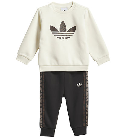Adidas Orginals Sweatsæt - Crew - Crewht/NbBrown
