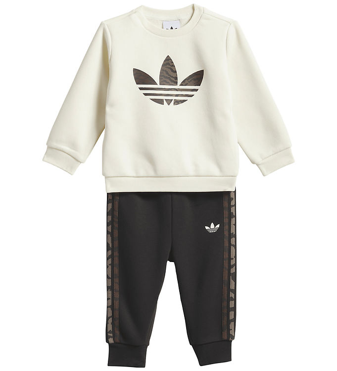 adidas Orginals Sweatsæt - Cream White/Night Brown