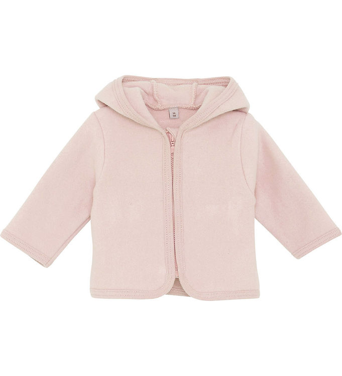 Huttelihut Fleecejakke - Peach Blush m. Ører