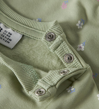 Name It Sweatshirt - NbfVimone - Swamp/Flowers