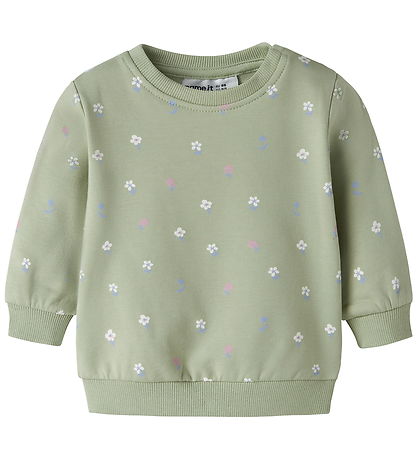 Name It Sweatshirt - NbfVimone - Swamp/Flowers