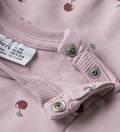 Name It Sweatshirt - NbfVimone - Dawn Pink/Cherry