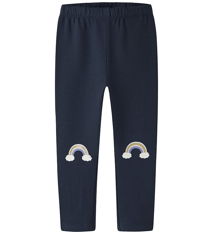 Name It Leggings - Sweat - NmfDavina - Navy Blazer/Rainbow