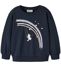 Name It Sweatshirt - NmfValona - Navy Blazer/Unicorn Rainbow