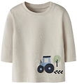 Name It Bluse - NbmVobbi - Pumice Stone/Tractor