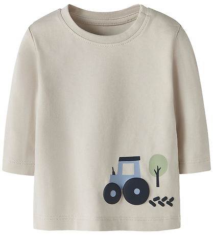 Name It Bluse - NbmVobbi - Pumice Stone/Tractor