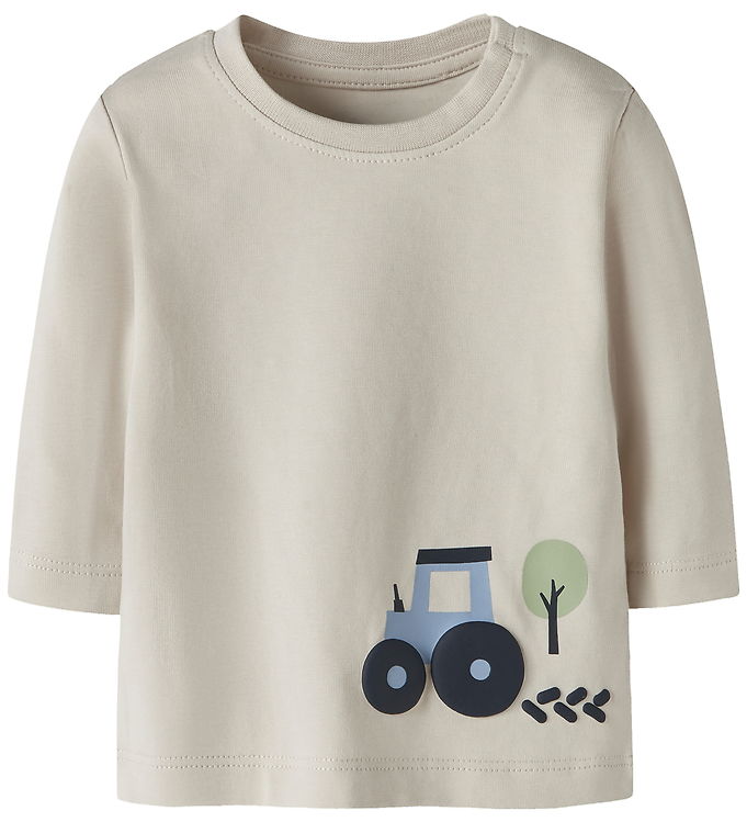 Name It Bluse - NbmVobbi - Pumice Stone/Tractor