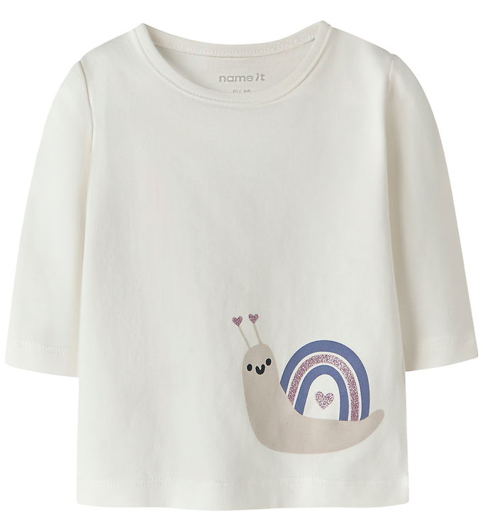 Name It Bluse - NbfVubie - Cloud Dancer/Snail