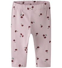Name It Leggigs - NbfVuvivian - Dawn Pink/Cherry