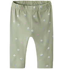 Name It Leggings - NbfVuvian - Swamp/Flowers