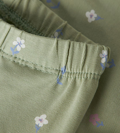 Name It Leggings - NbfVuvian - Swamp/Flowers