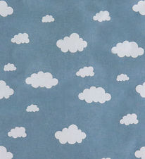 Nørgaard Madsens Sengetøj - Flonel - Junior - Lyseblå m. Skyer
