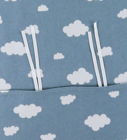 Nørgaard Madsens Sengetøj - Flonel - Junior - Lyseblå m. Skyer