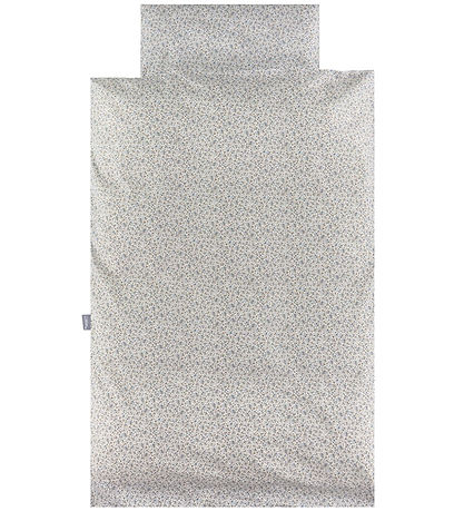 Nørgaard Madsens Sengetøj - Junior - Beige m. Blå Blomster