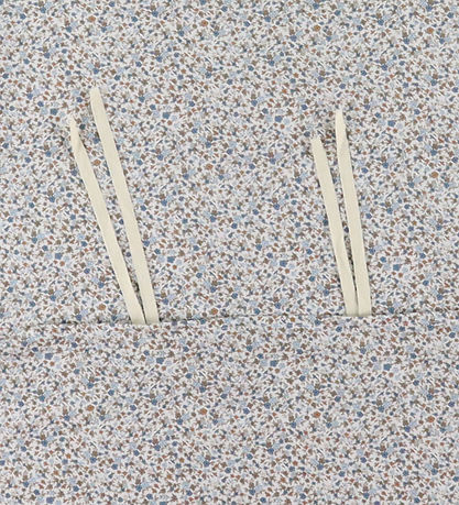 Nørgaard Madsens Sengetøj - Junior - Beige m. Blå Blomster