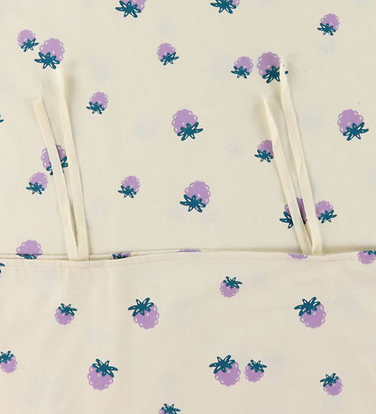 Nørgaard Madsens Sengetøj - Junior - Hvid m. Lilla Blomster