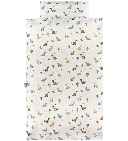Nørgaard Madsens Sengetøj - Baby - Beige m. Dinoer
