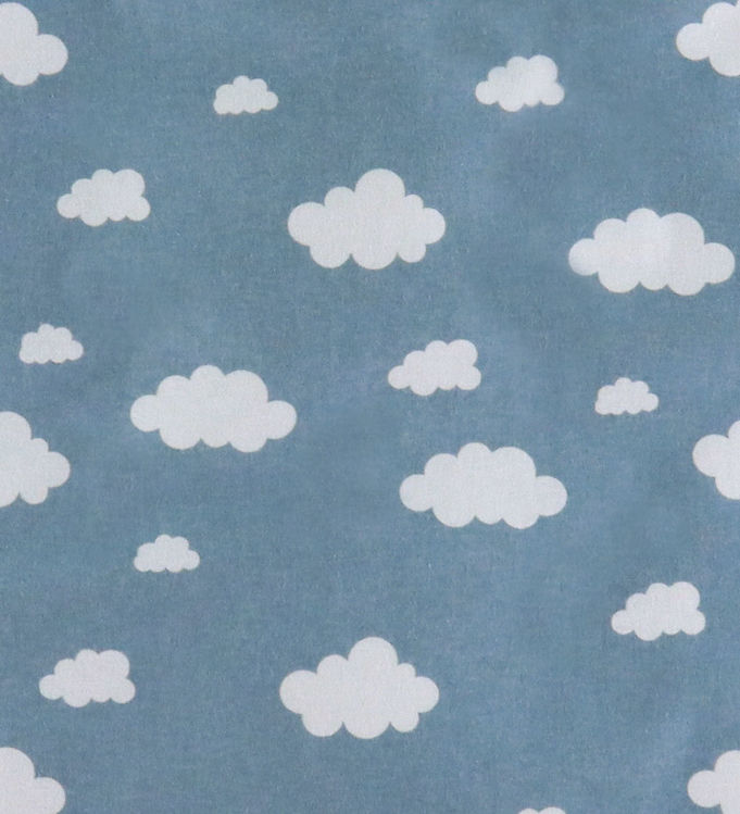 Nørgaard Madsens Sengetøj - Baby - Lyseblå m. Skyer