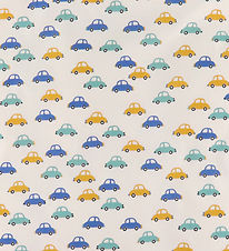 Nørgaard Madsens Sengetøj - Poplin - Voksen - Hvid m. Biler