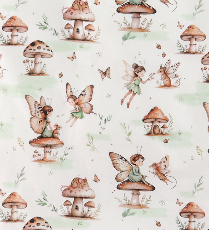 Nørgaard Madsens Sengetøj - Poplin - Voksen - Hvid m. Klokkeblom