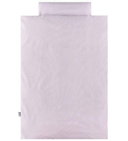 Nørgaard Madsens Sengetøj - Baby - Rosa m. Striber