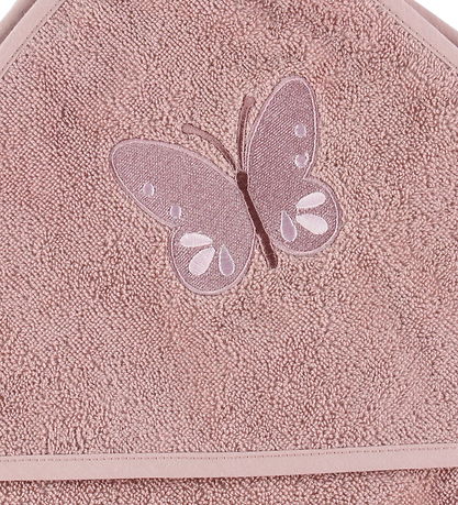 Nørgaard Madsens Badeslag - 75x75 cm - Mauve m. Sommerfugl